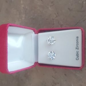 Cubic Zirconia stud earrings